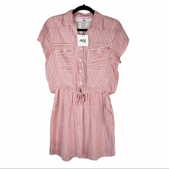 NWT Jack by BB Dakota Shirt’ Em Say Coral Dress - Picture 3 of 11